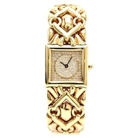 Bulgari-Reloj de pulsera Bvlgari Trika de oro y diamantes-Amarillo