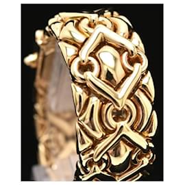 Bulgari-Bvlgari Trika-Armbanduhr mit Diamanten und Gold-Gelb