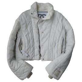 Chanel 00A 2000 Fall runway Karl Lagerfeld SKI JACKET White