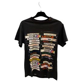 Louis Vuitton Camiseta negra con blusa multicolor Negro