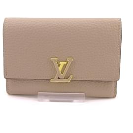 Louis Vuitton-Louis Vuitton Portefeuille capucines-Beige