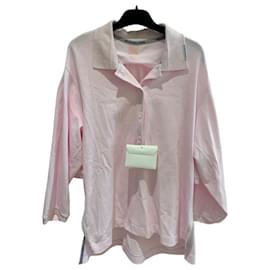 Alexander Wang-Alexander Wang Poloshirt aus Baumwoll-Jersey mit Schnürung-Pink