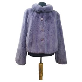Autre Marque Purple mink short coat Purple