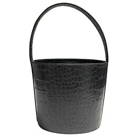 Borsa a secchiello Staud Bissett in pelle nera Nero