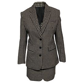 Blazer a quadri Helmut Lang in lana multicolore Multicolore