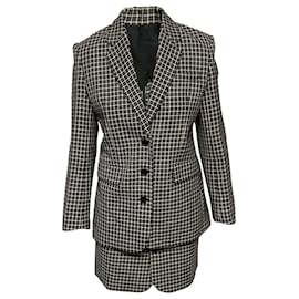 Helmut Lang Checked Blazer in Multicolor Wool Multiple colors
