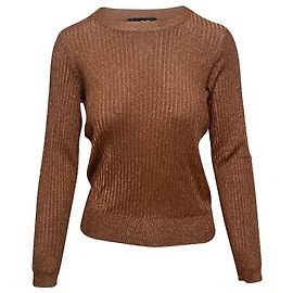 Suéter APC Glitter Rib Knit em Brown Viscose Marrom