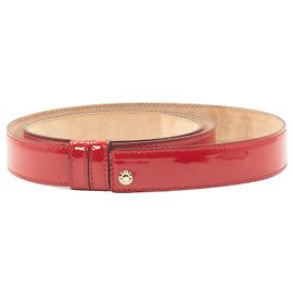 Jimmy Choo Red leather belt Red