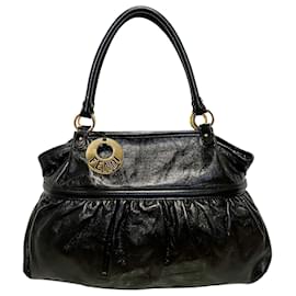 Fendi-Fendi Black Chef Leather Tote Bag-Black