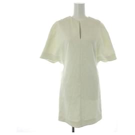 Balenciaga-[Used] Balenciaga BALENCIAGA 15SS One Piece Skipper Short Sleeve Dolman Sleeve Knee Length Made in Italy 34 XS White White / KH Ladies-White