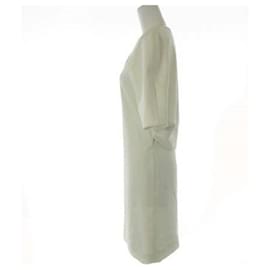 Balenciaga-[Used] Balenciaga BALENCIAGA 15SS One Piece Skipper Short Sleeve Dolman Sleeve Knee Length Made in Italy 34 XS White White / KH Ladies-White