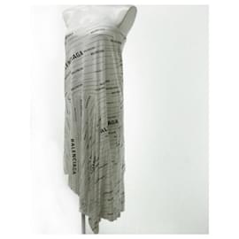 Balenciaga-[Used] Balenciaga BALENCIAGA Recent model 18 years Bare top logo Total pattern One piece-Black