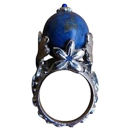 Dior-argolas-Prata,Azul