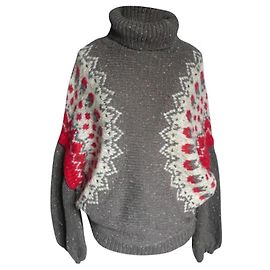 Mes Demoiselles ... MESDEMOISELLES Pull col roulé taupe BE T2 Multicolore