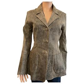 Jitrois Bikerjacke aus Lammleder Braun Beige Braun Beige