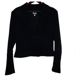 Dolce & Gabbana-DOLCE AND GABBANA ONE BUTTON JACKET-Black