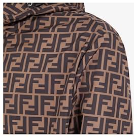 Fendi-Fendi reversible design jacket-Brown,Dark brown