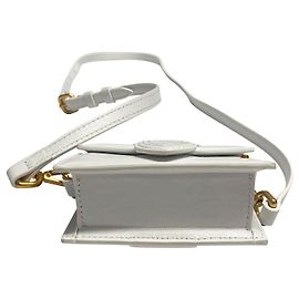 Jacquemus Le Petit Borsa Mini Bambino in Pelle Bianca Bianco