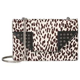 Saint Laurent-Betty Leopard Studded Shoulder Bag-Multiple colors