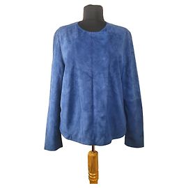 Joop! Lederjacke Blau Größe 44 Blau