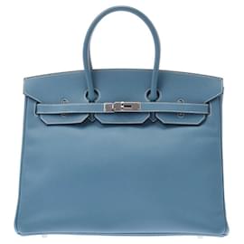 Hermès-HERMES BIRKIN-Bleu