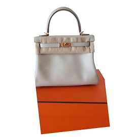 Hermès Kelly 25 Swift Gris perle Gris