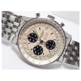 Breitling-BREITLING Navitimer Fighters Chronograph ivory A13330 Mens-Silvery