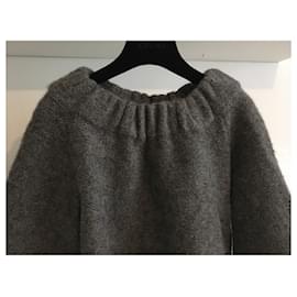 Ba&Sh-70% wool 30% alpaca. Size 1. In perfect as-new condition.-Grey,Dark grey