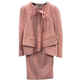 Chanel-6,8K$ Runway Tweed Suit-Pink