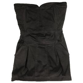 Robe Mini Corset John Richmond Gris Violet Coton Gris