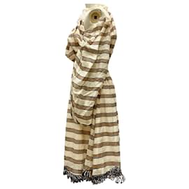 Fendi-[Occasion] FENDI robe à bordure à épaules tombantes-Beige