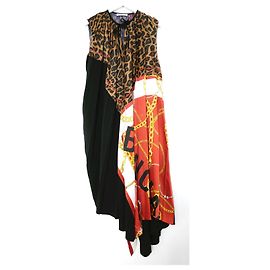 Balenciaga Resort 2019 Robe plissée à imprimés multiples Multicolore