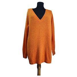 Maglione lungo arancione Samsoe & Samsoe in lana Arancione