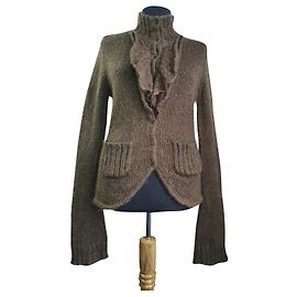 Essentiel Antwerp Cardigan in Grün Mohair Grün