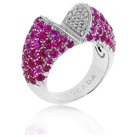 Bague en or rubis Escada Autre