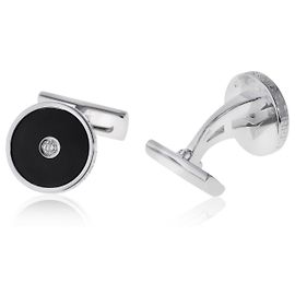 Autre Marque Asprey Gold Onyx Cufflinks Other
