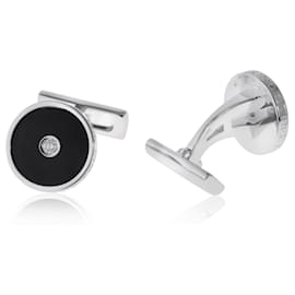 Autre Marque-Asprey Gold Onyx Cufflinks-Other
