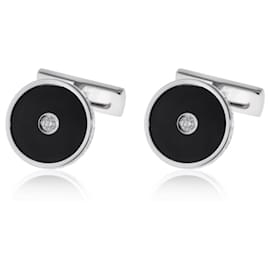 Autre Marque-Asprey Gold Onyx Cufflinks-Other