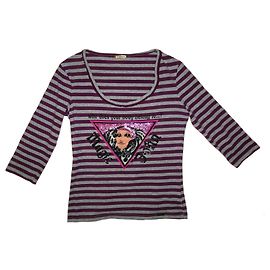 Blusa John Galliano "Magic John" Gris Púrpura