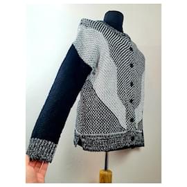 Autre Marque-Knitwear-Black,White