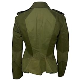 Joseph-Joseph Patchwork Jacket in Green Cotton -Green