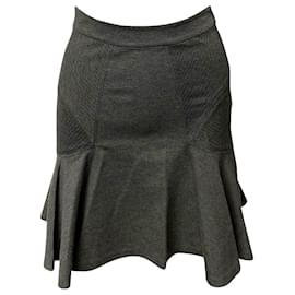 Diane Von Furstenberg-Diane Von Furstenberg Carlita Flared Skirt in Grey Viscose-Grey