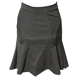 Diane Von Furstenberg-Diane Von Furstenberg Carlita Flared Skirt in Grey Viscose-Grey