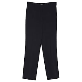 Prada Gerade Hose aus schwarzem Polyester Schwarz
