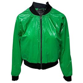 Autre Marque Koral Zip Up Jacket with Mesh Details in Green Polyester Green