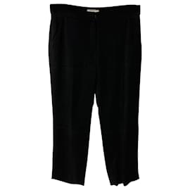 Lanvin-Lanvin Cropped Pants in Black Viscose-Black