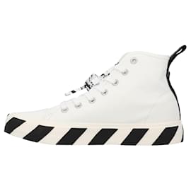 Off White-Sneaker alte vulcanizzate Off-White-Bianco