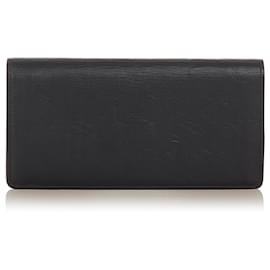 Louis Vuitton-Louis Vuitton Black Taiga Brazza Wallet-Black