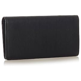 Louis Vuitton-Louis Vuitton Black Taiga Brazza Wallet-Black
