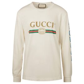 Camiseta de manga larga con logo Gucci Multicolor